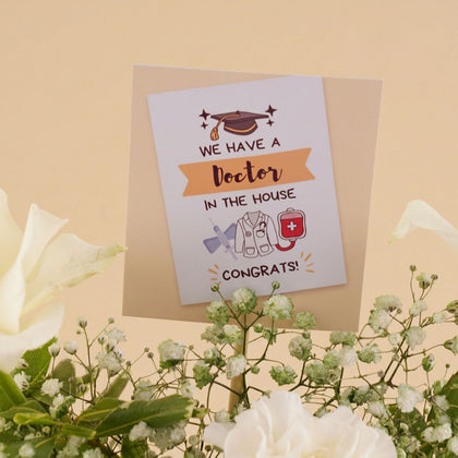 Congrats Doctor Flowers Vase