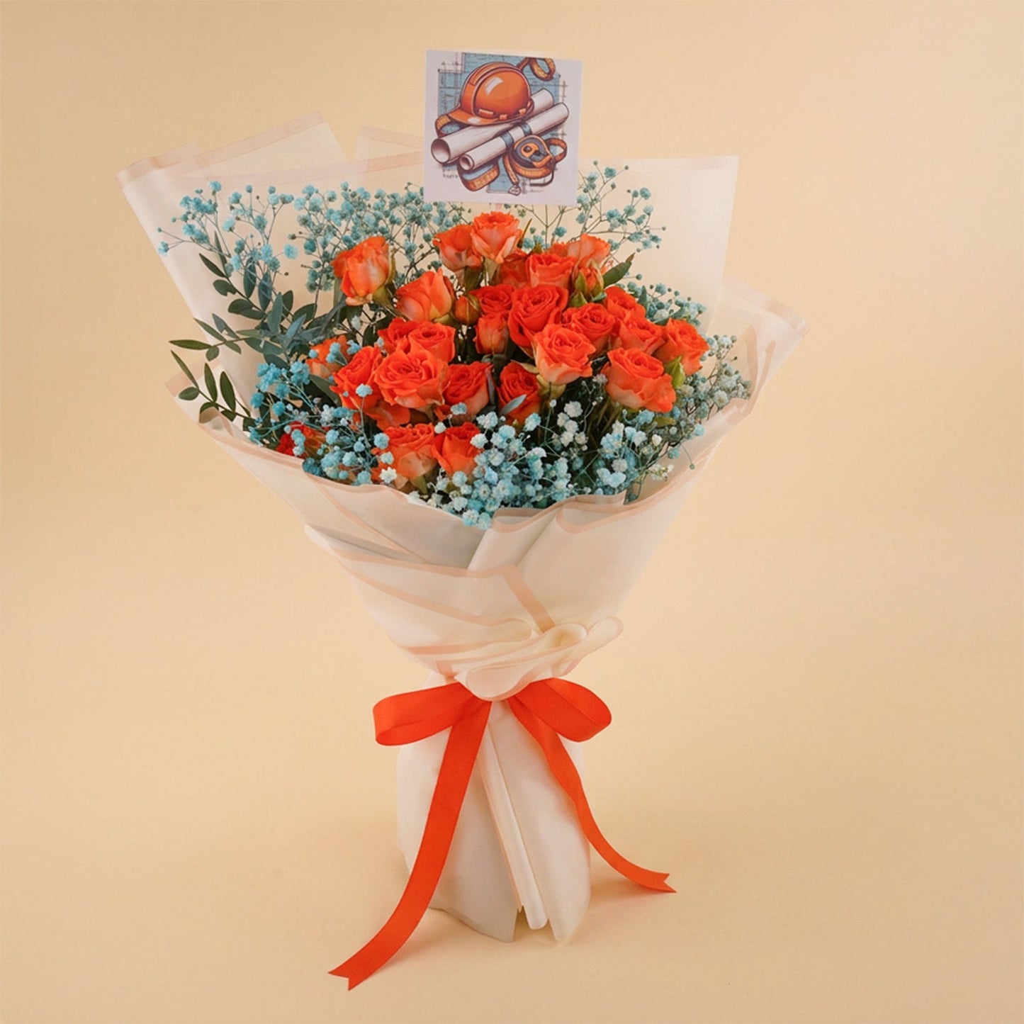Engineer Garduate Baby Roses Bouquet