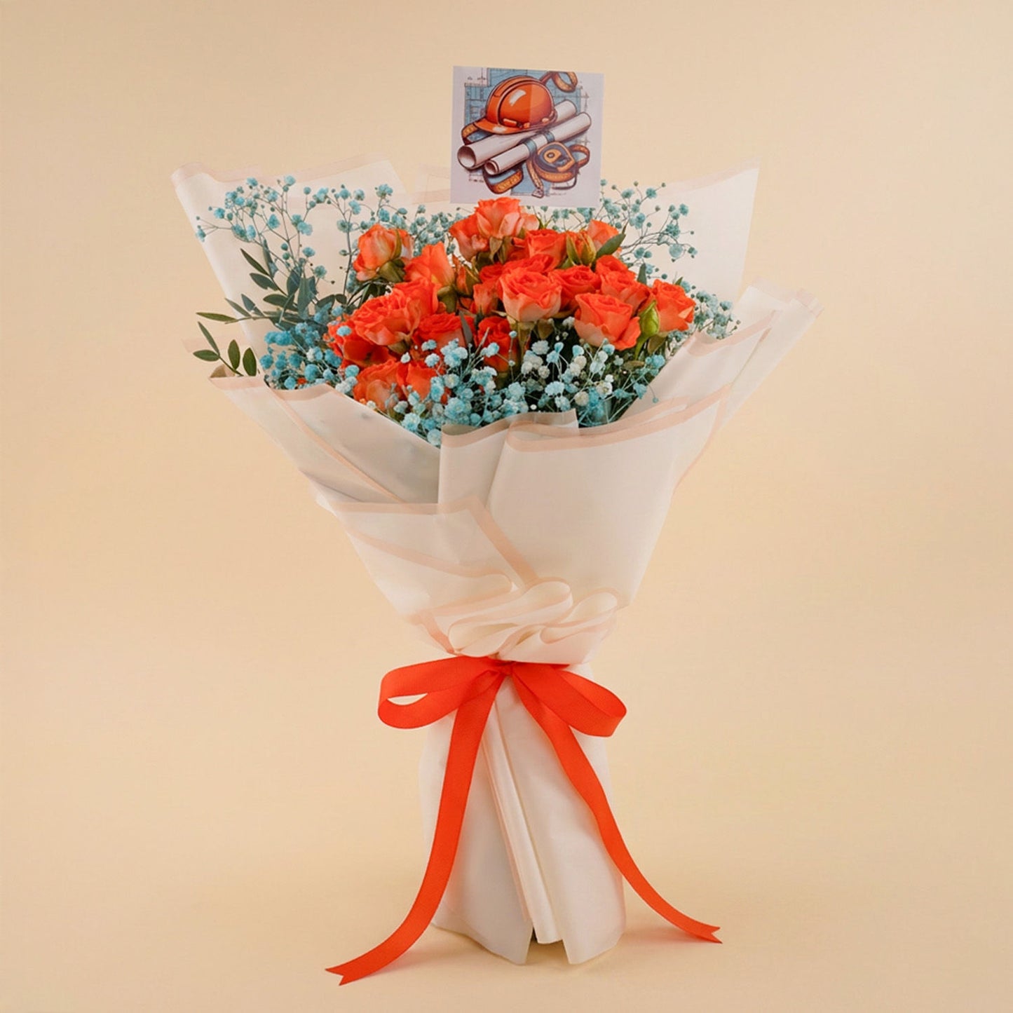 Engineer Garduate Baby Roses Bouquet