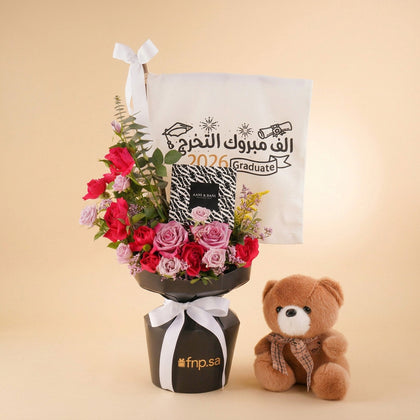 Rosy Teddy & Aani Dani Bouquet