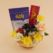 Perfect Gourmet and Flowers Gift Basket