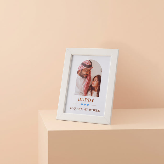 You Are My World Photo Frame - Father's Day