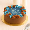 Best Dad in the World Father's Day Chocolate Cake