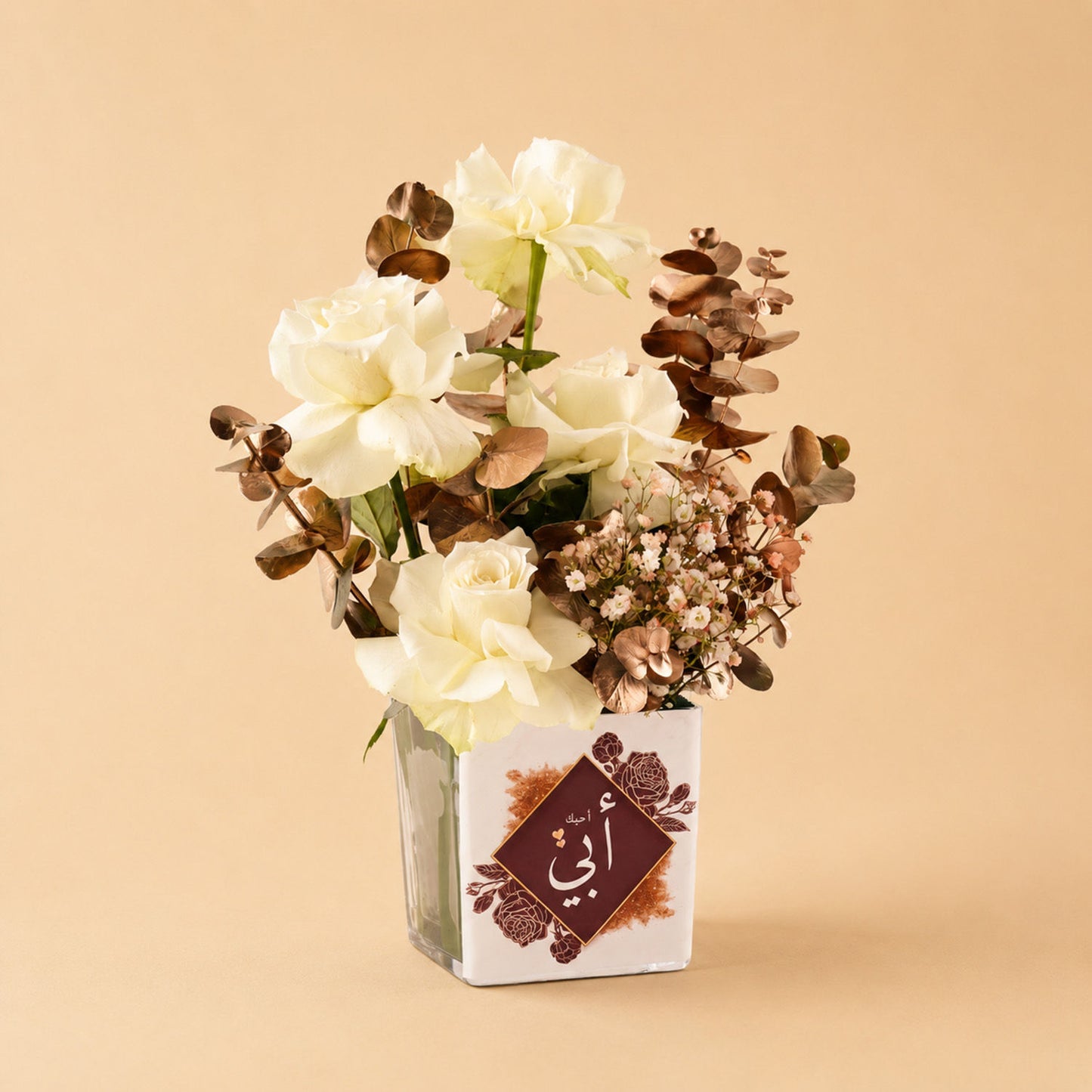 Elegant Rose Vase for Dad