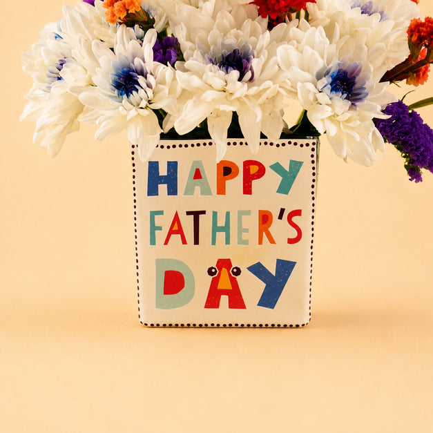 Happy Father's Day Vase