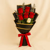 Chocolate Cake with Teddy n Flower Bouquet