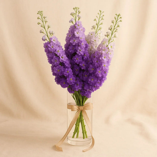 Captivating Delphinium Flower Vase