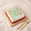 Chrysanthemum Vase n New Year Festive Cake