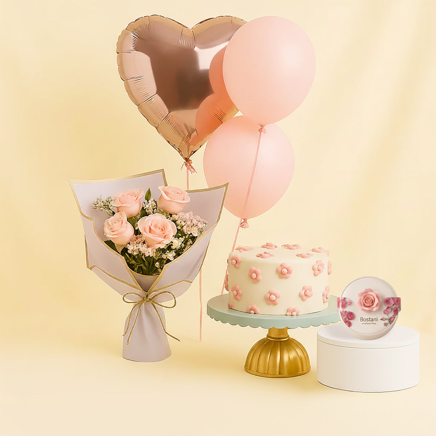 Pink Happiness Petals Combo