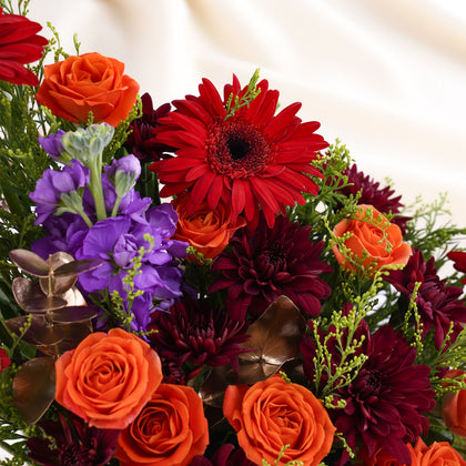 Crimson Radiance Flower Vase