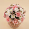 Crystal Whispers Chrysanthemum & Carnation Vase