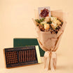 Elegant Gift of Rose Bouquet and Chocolate
