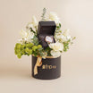 Luxurious Gift Box with Titan Watch and White Rose Bouquet