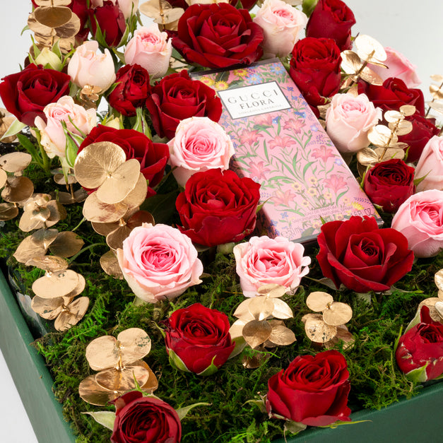 Spray Rose Tray n Gucci Flora Women Perfume 50ML