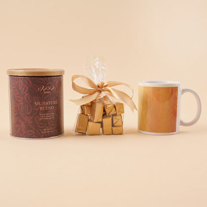 Bateel Coffee n Godiva Chrysanthemum Tray