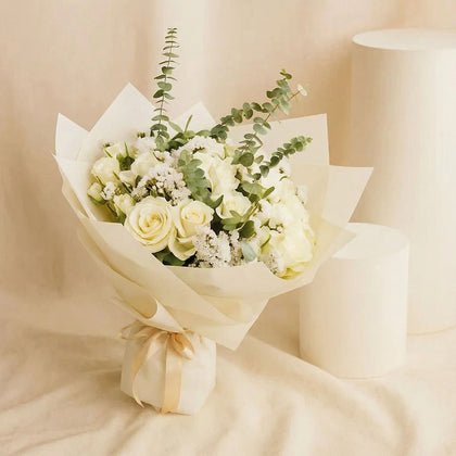 Ivory Whispers Flower Bouquet