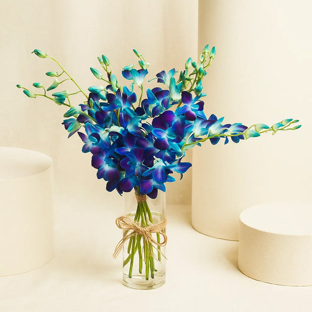 Mesmerizing Royal Blue Orchid Vase 