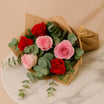 Pink n Red Roses Elegant Bouquet