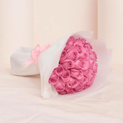 35 Light Pink Roses Bouquet