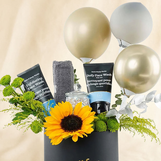 Care & Flower Gift Box for Him