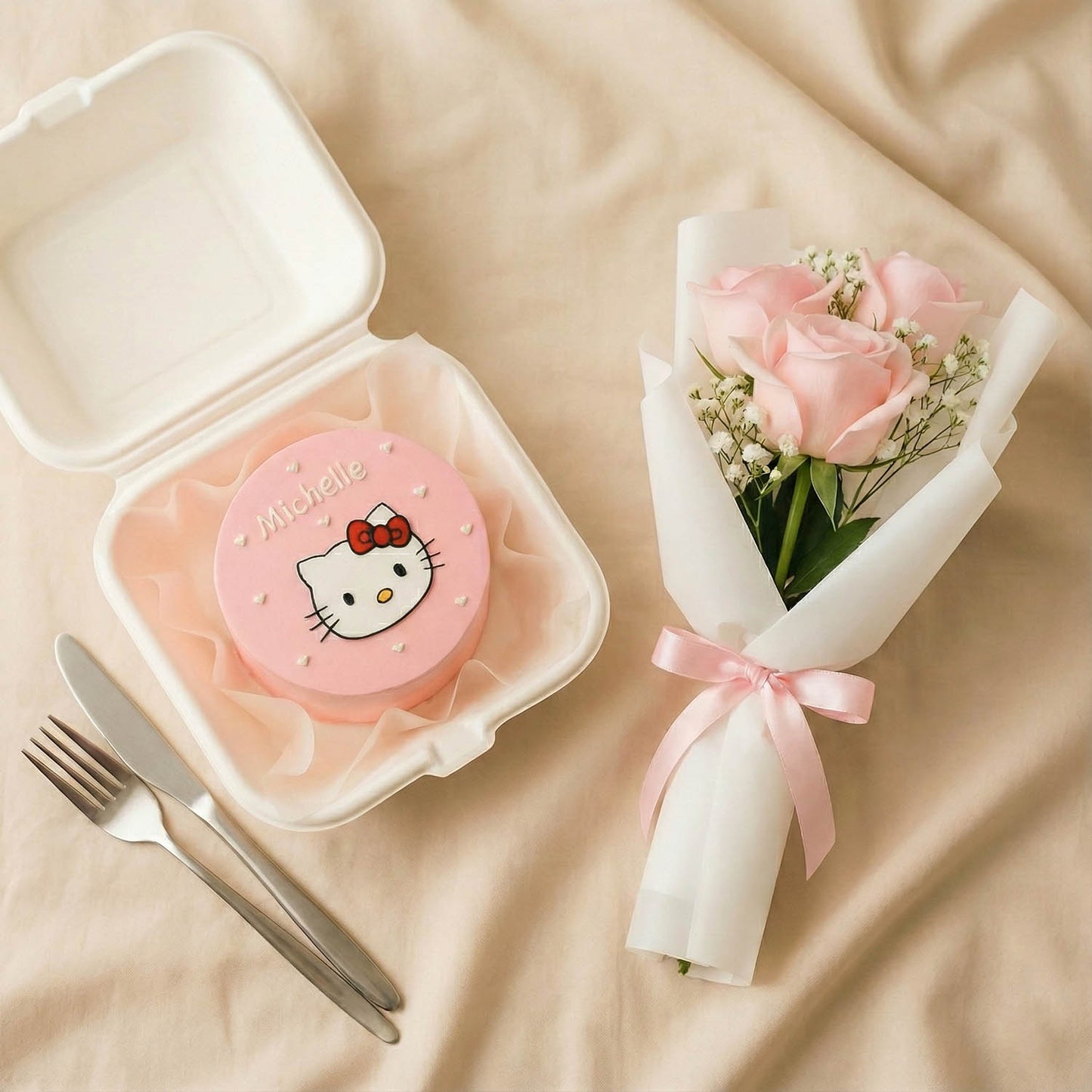 Personalized Hello Kitty Mini Cake