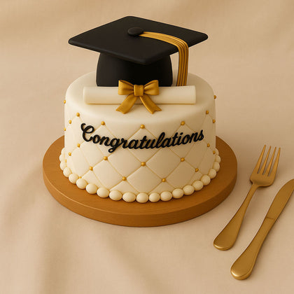 Graduation Ceremony Luxe Cake Chocolate Flavor
