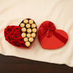 Heart of Passion Roses n Chocolates Gift Box