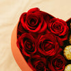 Heart of Passion Roses n Chocolates Gift Box