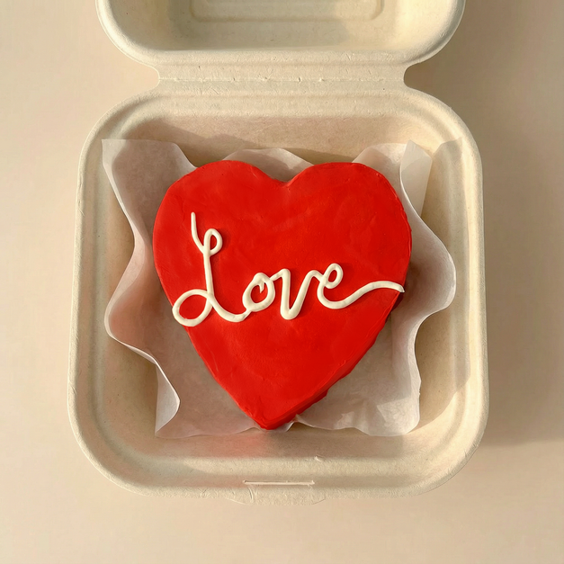 Monocake Love Heart Shape