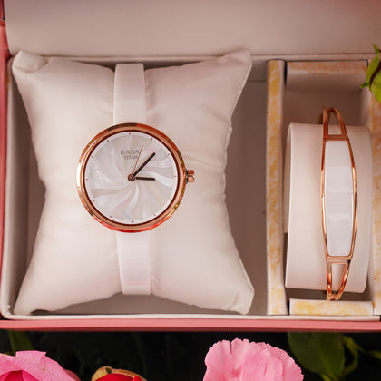 My Love  - Titan Watch & Bracelet Valentine Gift for Her