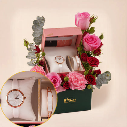 My Love  - Titan Watch & Bracelet Valentine Gift for Her
