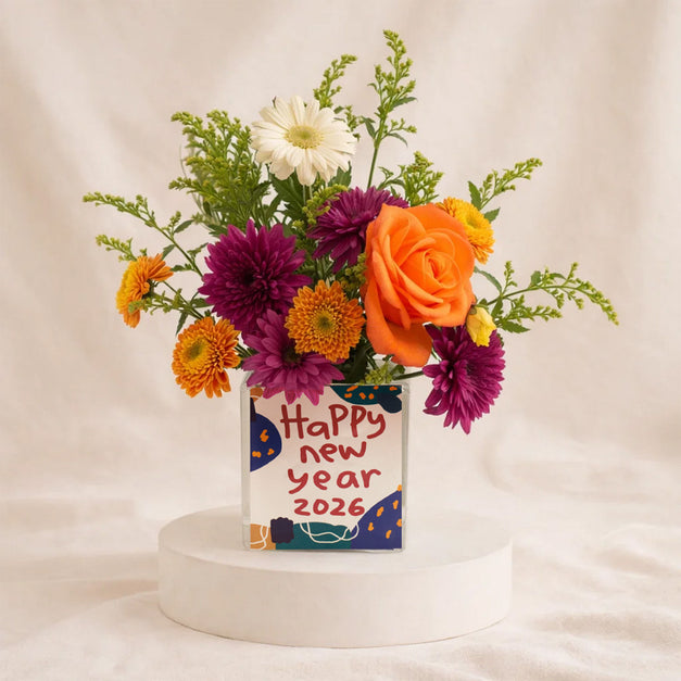 New Year Glow Flower Vase
