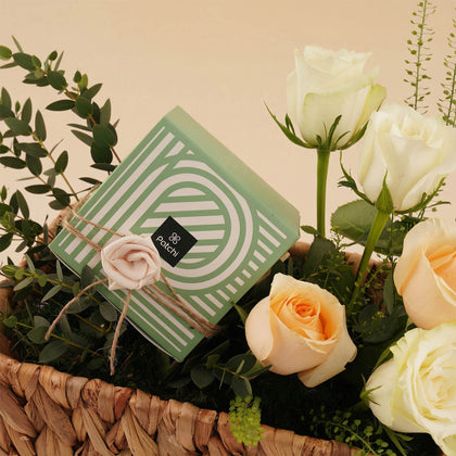 Patchi Chocolate with Rose Basket