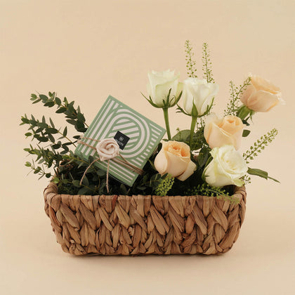 Patchi Chocolate with Rose Basket
