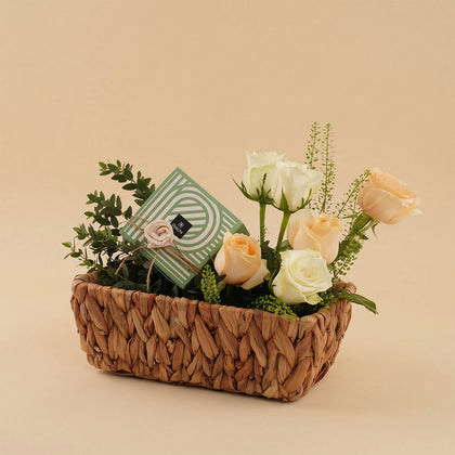 Patchi Chocolate with Rose Basket
