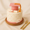 Pink Graduation Cake For Ladies