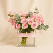 Pink Spray Rose Vase