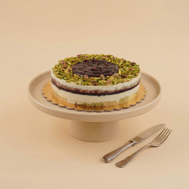 Pistachio Raspberry Cheesecake