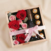 Royal Romance Crate | Roses, Chocolate, & Premium Drink