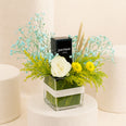 With Flower Vase