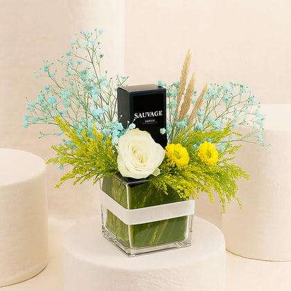 Dior Sauvage EDP For Men n Flower Stunning Vase