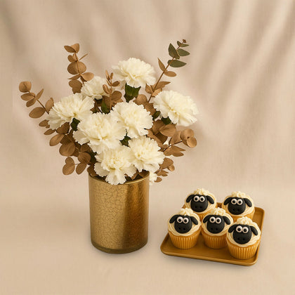Shaun The Sheep Themed Cupcakes 