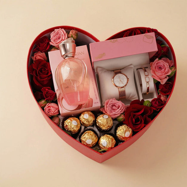 Titan Women Set  with Flowers & SKINN Perfume