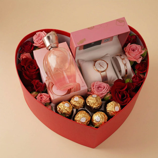 Titan Women Set  with Flowers & SKINN Perfume