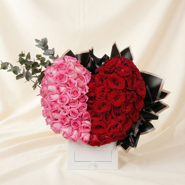 Love Promise | Heart Shape Flower Arrangement