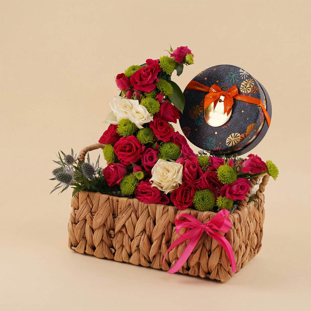 Venchi Chocolate & Mix Flower Basket