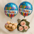 With Balloons & Flowers 