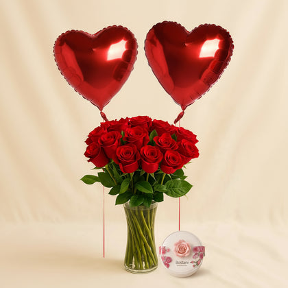 Zahia | Romantic Red Roses Vase