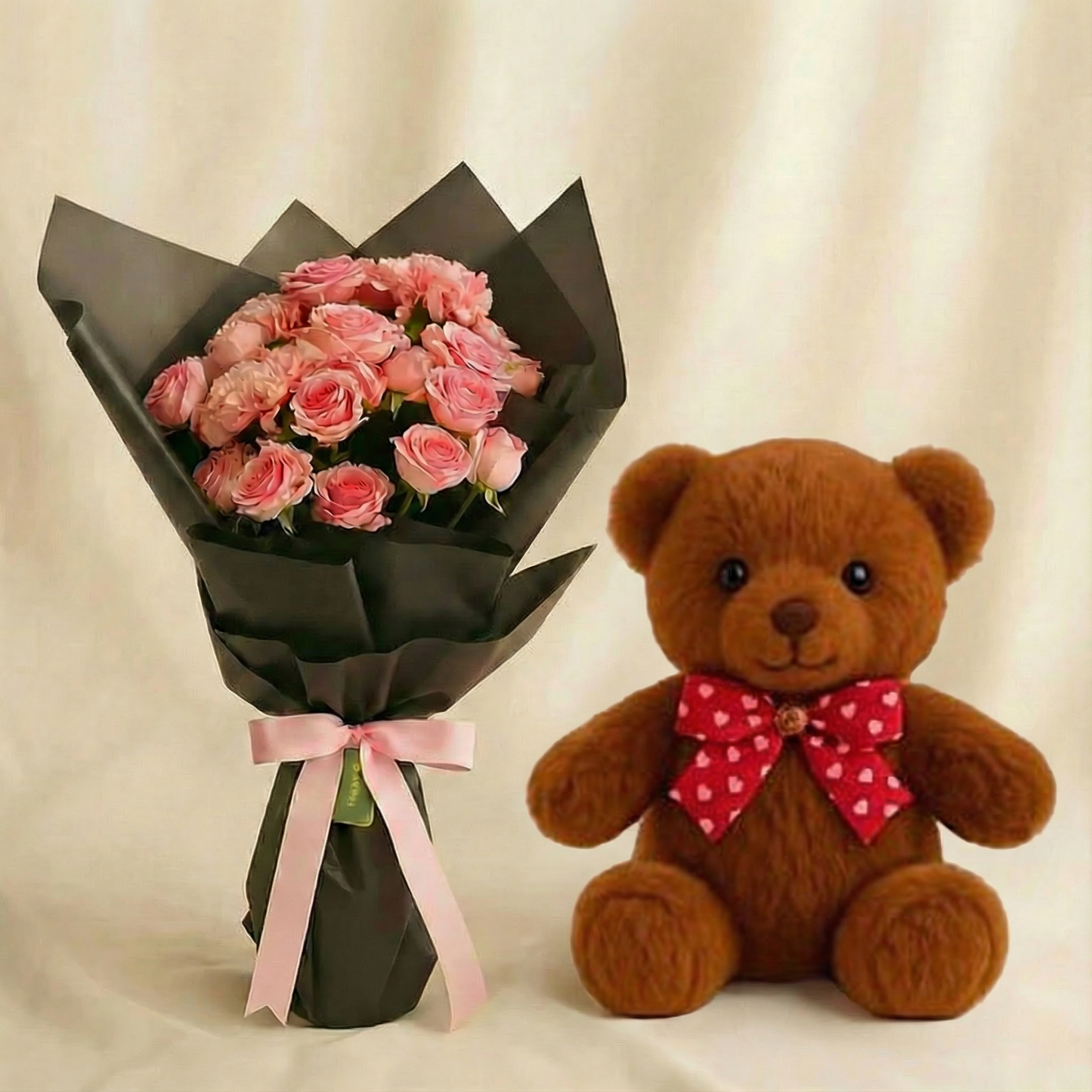 Baby Rose n Carnation Flower Bouquet