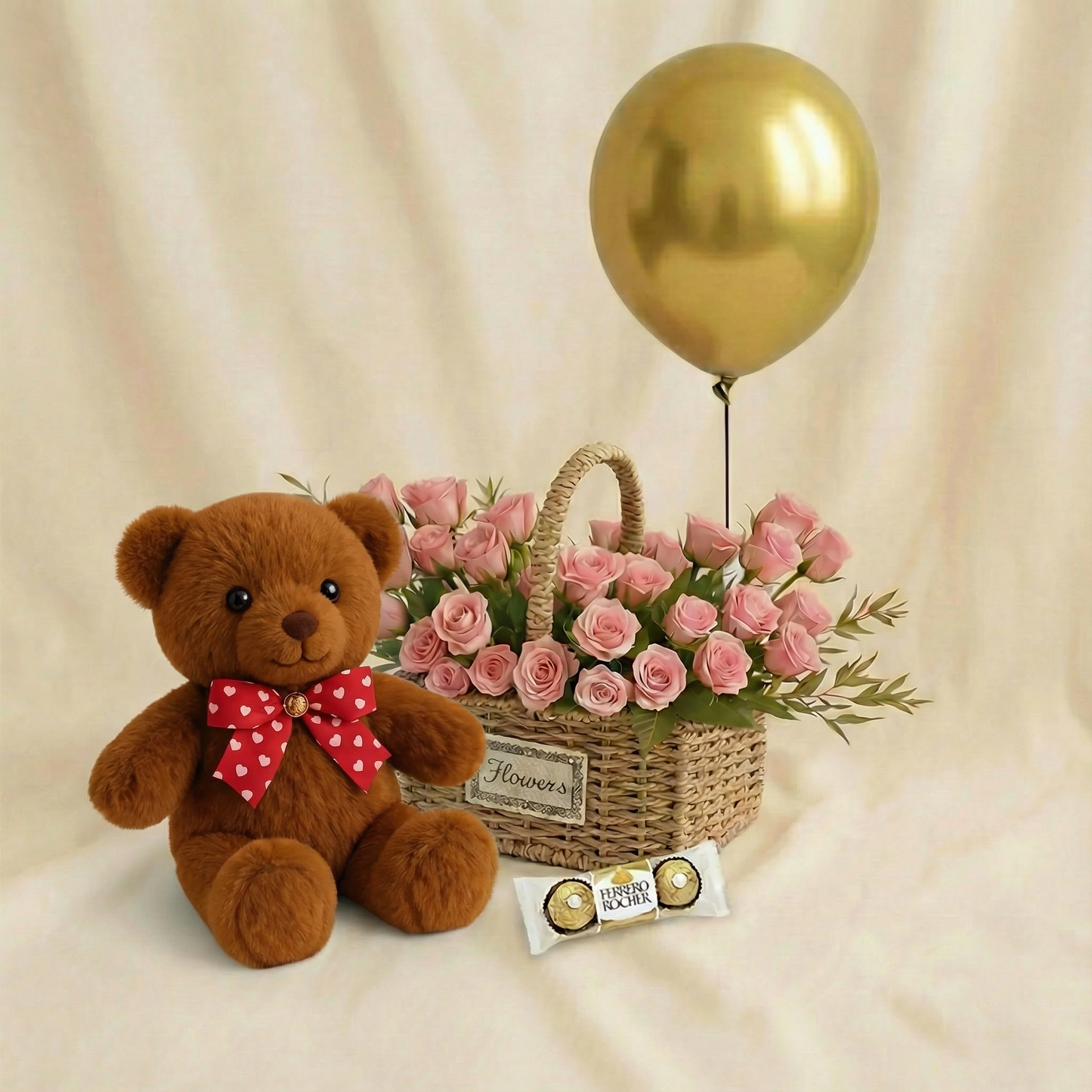 Delicate Spray Rose Basket